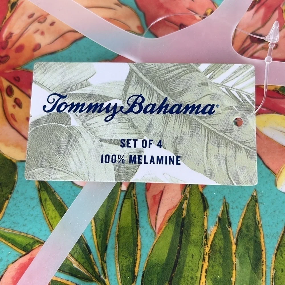 Tommy Bahama Melamine Salad Plates 8